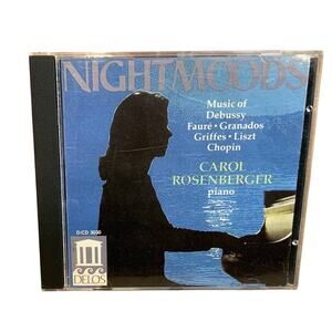 Vintage 1992 Carol Rosenberger Night Moods Piano Debussy Faure Audio Music CD